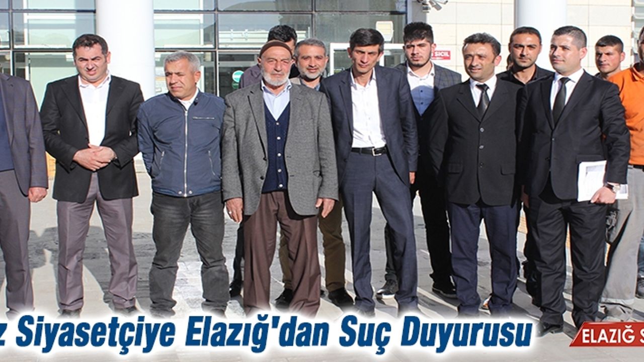 Fransız Siyasetçiye Elazığ'dan Suç Duyurusu