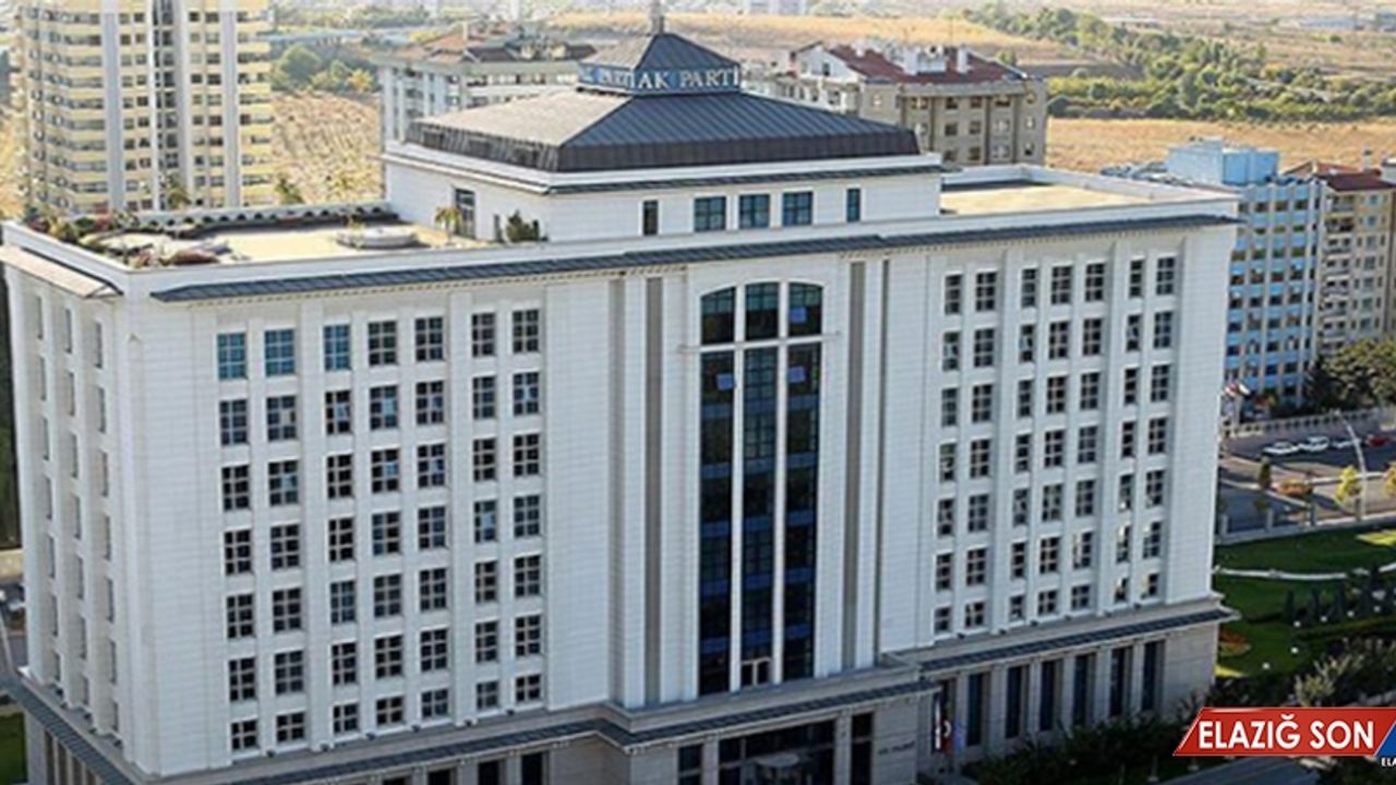 AK Parti MKYK Pazartesi Günü Toplanacak