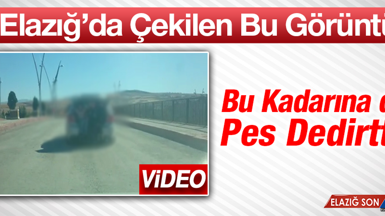 Elazığ'da Kazaya Davetiye Çıkartan Görüntüler
