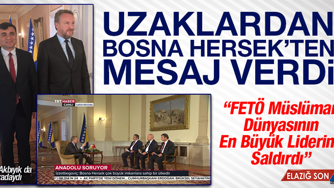 İzetbegoviç Anadolu Soruyor'un Konuğu Oldu