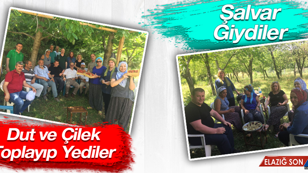 Elazığ'a Gelen Muhtarlar Bağ Bahçe Gezdi