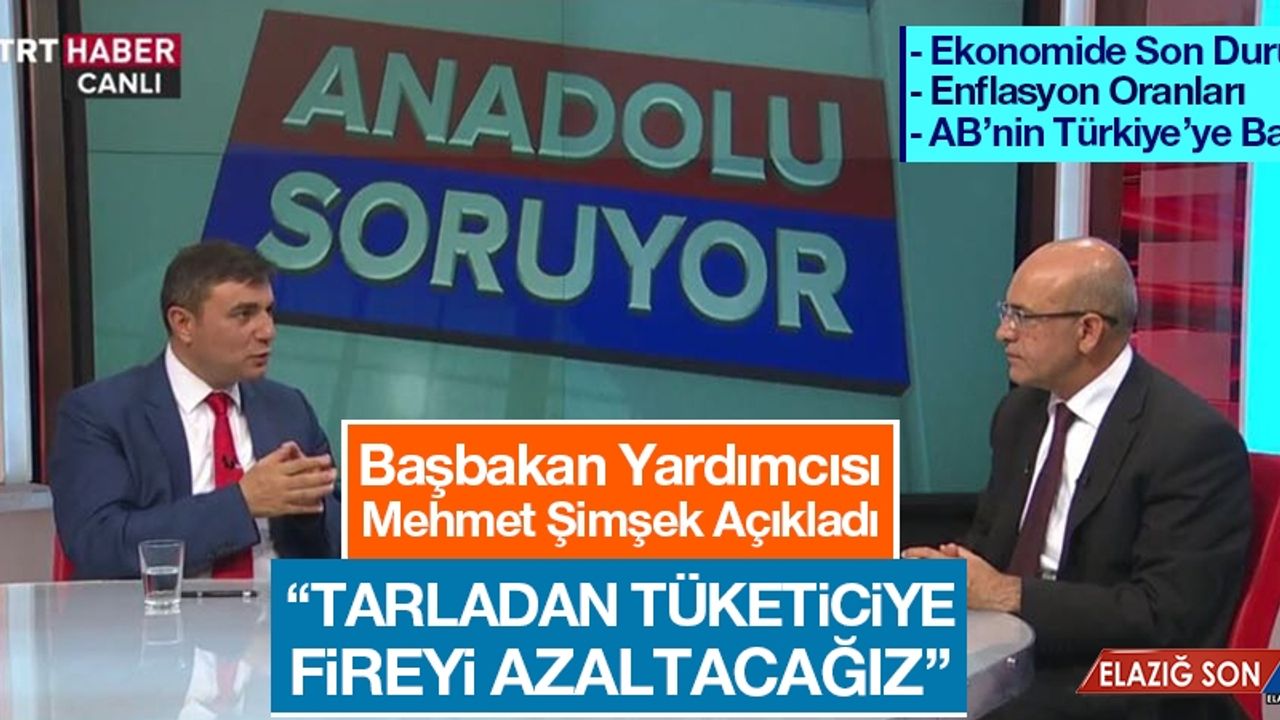 Başbakan Yardımcısı Şimşek Anadolu Soruyor'un Konuğu Oldu