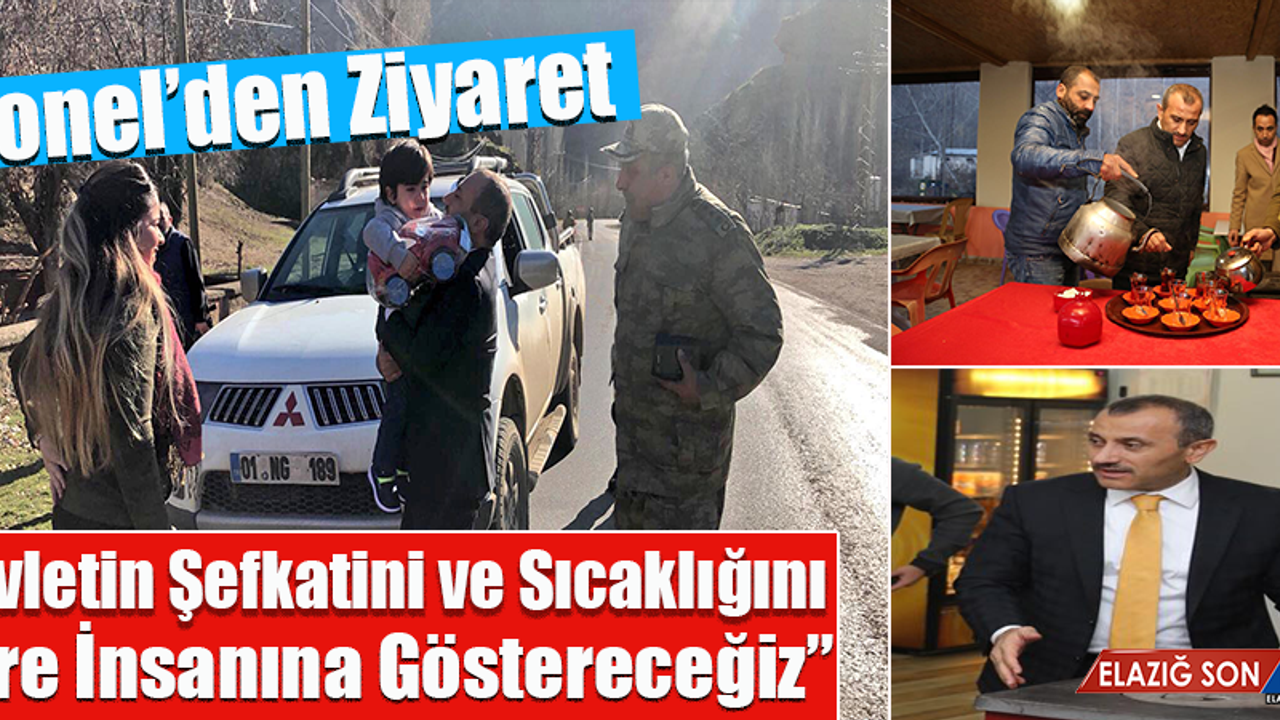 Tuncay Sonel Pülümür İlçesini  Ziyaret Etti