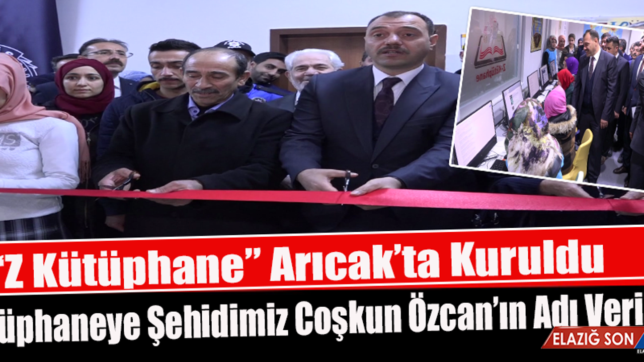 Arıcak İlçesine Kazandırılan “Z Kütüphane’nin Açılışı Yapıldı