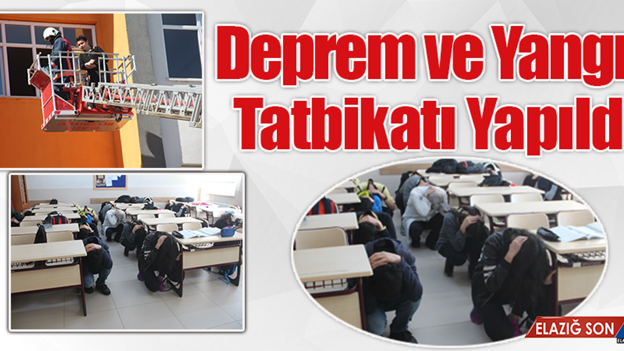 Deprem ve Yangın Tatbikatı Gerçeği Aratmadı