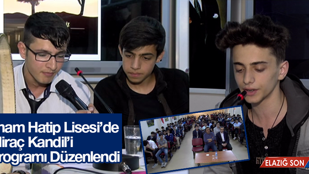 İmam Hatip Lisesi’nden Miraç Kandil’i Programı Düzenlendi