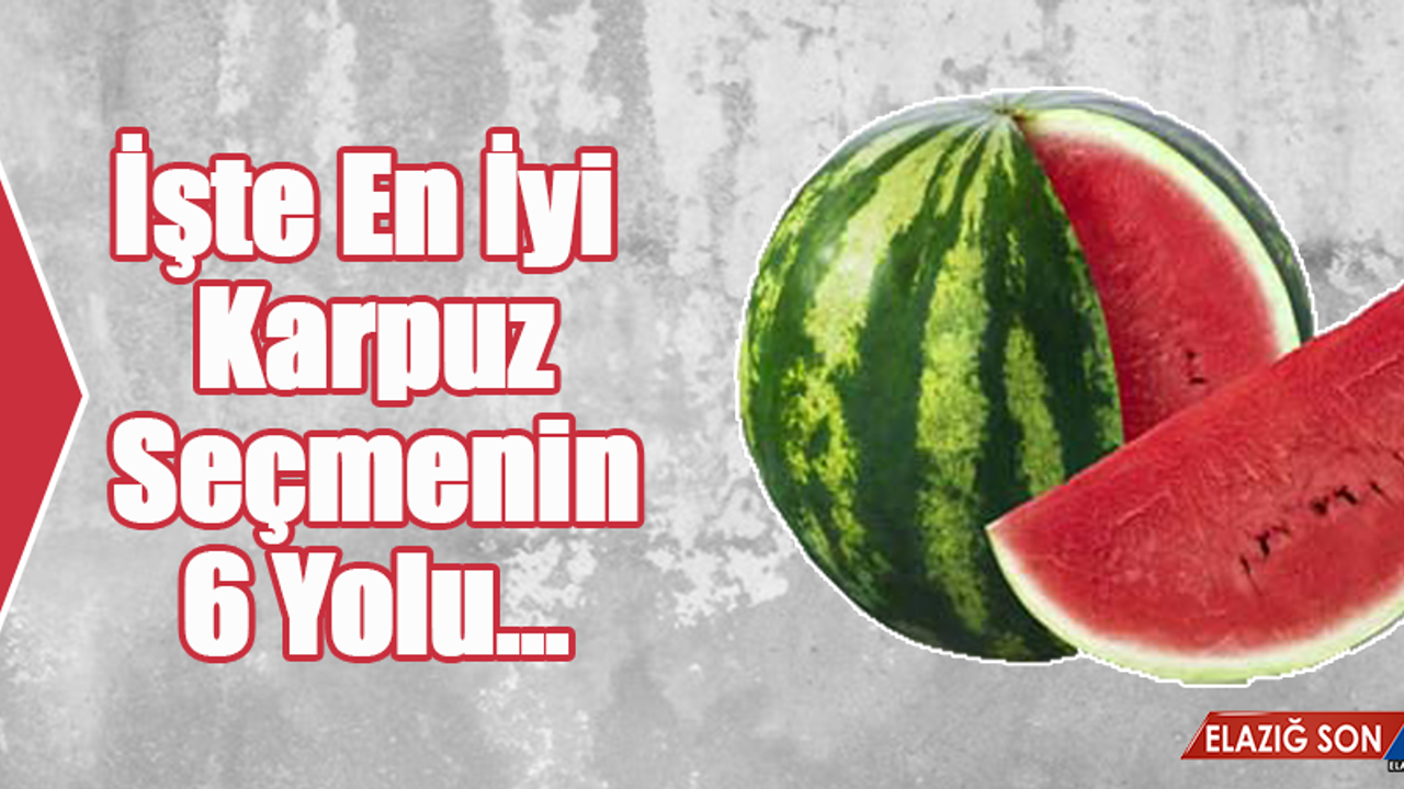 Mevsimi Yaklaşmışken En İyi Karpuz Seçmenin 6 Yolu