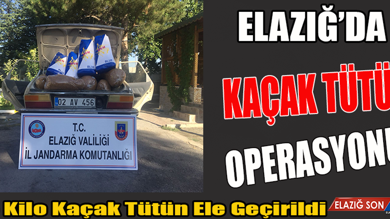 95 Kilo Kaçak Tütün Ele Geçirildi