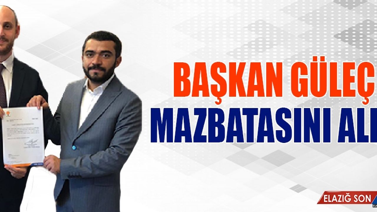Gençlik Kolları Başkanı Güleç, Mazbatasını Büyükgümüş’ten Aldı