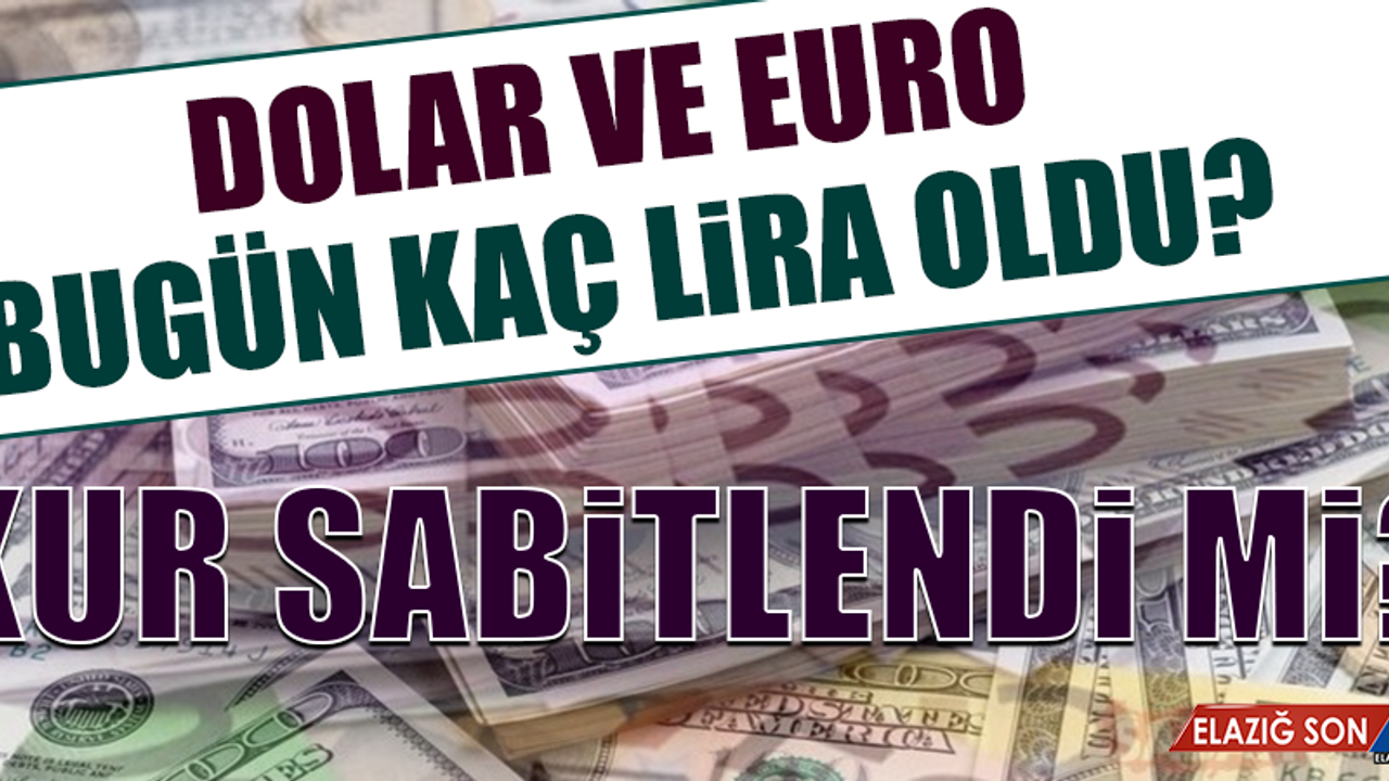 Dolar ve Euro bugün kaç lira oldu?
