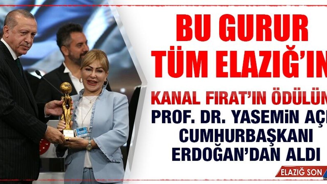 Kanal Fırat'a Türkiye'nin En İyi Yerel Kanalı Ödülü Verildi