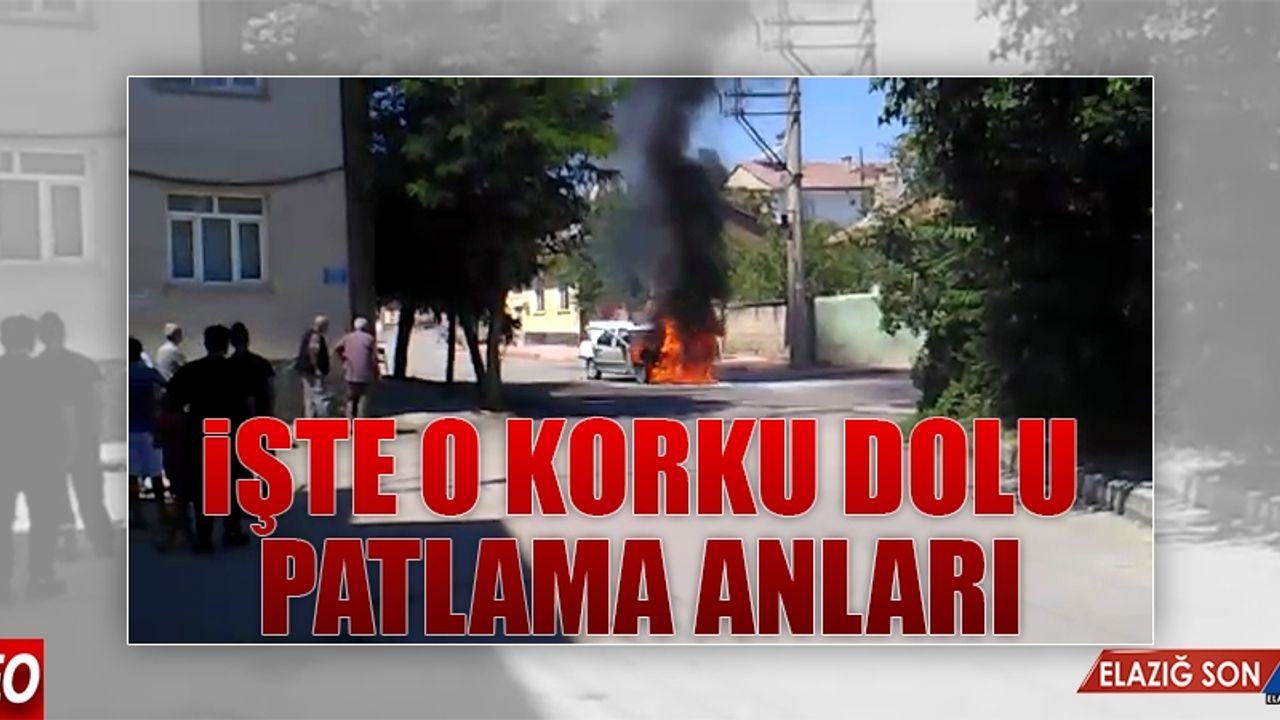 Seyir Halindeki Araç İşte Böyle Yandı