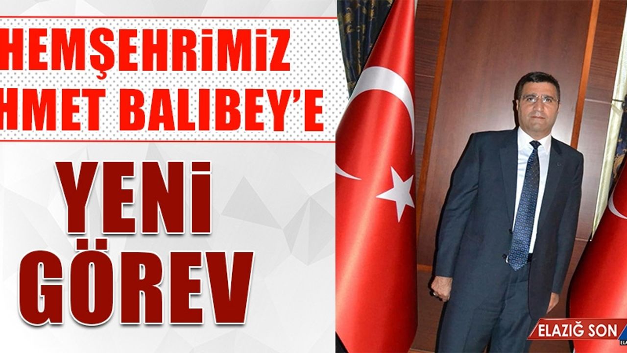 Hemşerimiz Ahmet Balıbey’e Yeni Görev