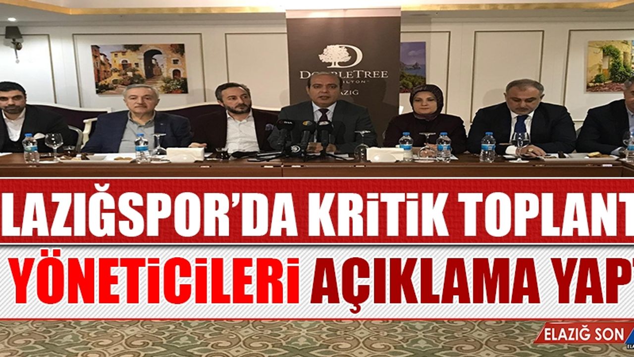 İl Yöneticileri Kritik Toplantı İle İlgili Açıklama Yaptı