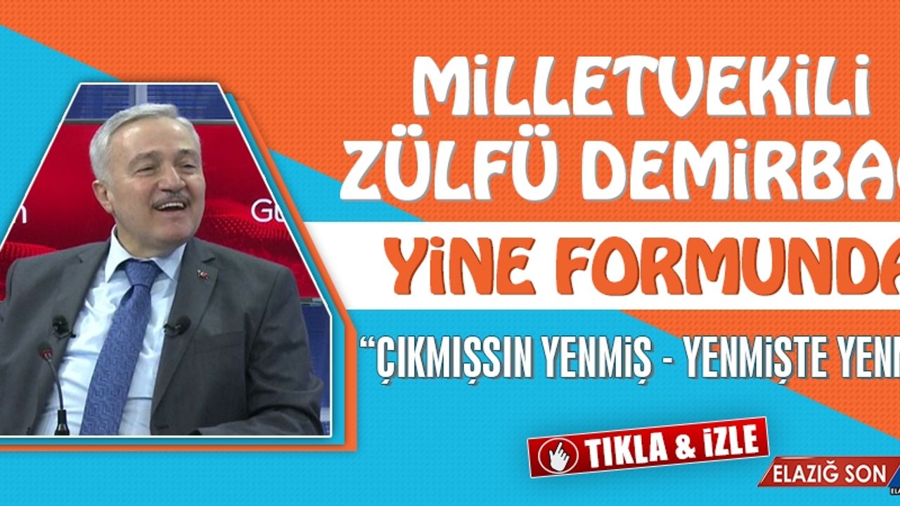 Milletvekili Zülfü Demirbağ, Yine Formunda