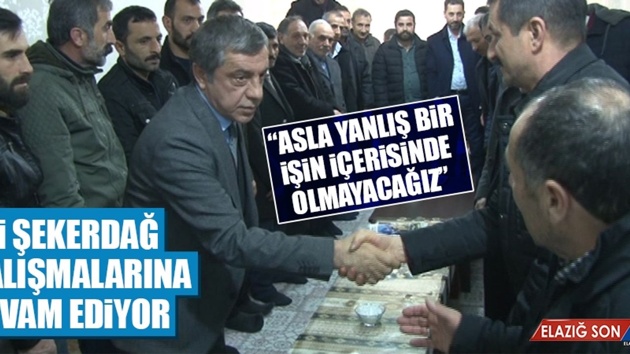 Başkan Adayı Şekerdağ, Şavak Der'i Ziyaret Etti