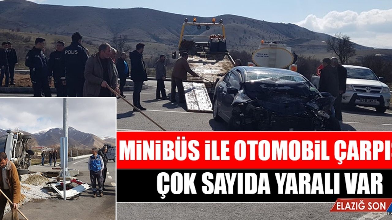 Elazığ-Pertek Yolunda Trafik Kazası! Çok Sayıda Yaralı Var