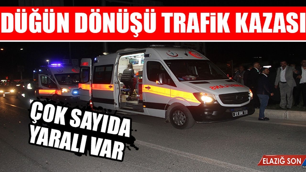 Düğün Dönüşü Trafik Kazası Meydana Geldi! Yaralılar Var
