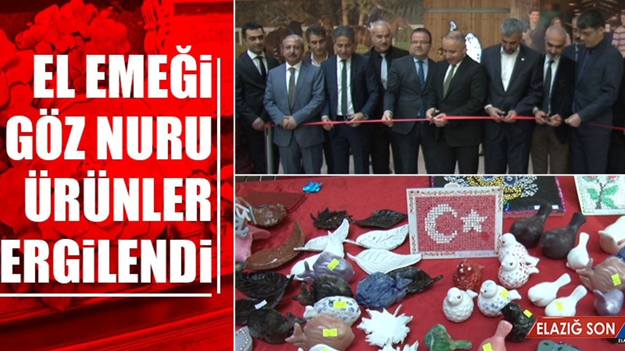 El Emeği Göz Nuru Ürünler Sergilendi