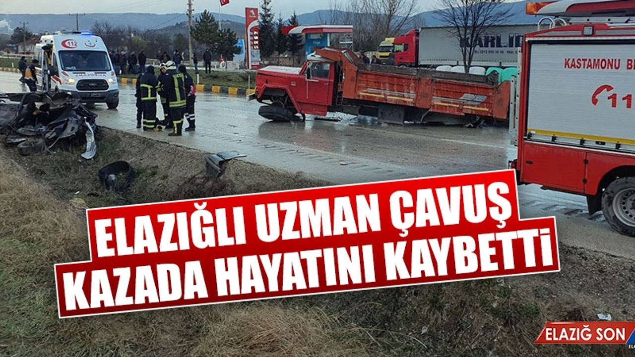 Elazığlı Uzman Çavuş Trafik Kazasında Hayatını Kaybetti