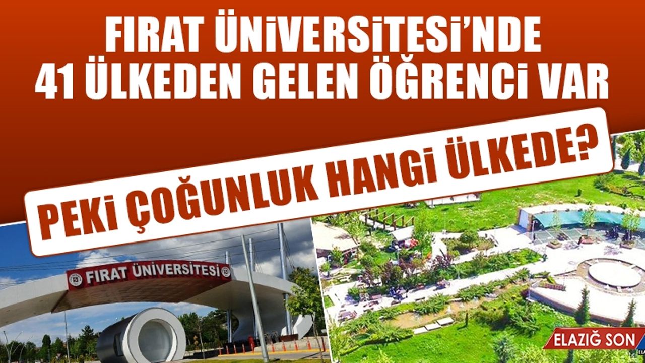 Fırat Üniversitesi'ndeki Yabancı Öğrenciler Hangi Ülkelerden Geldi?