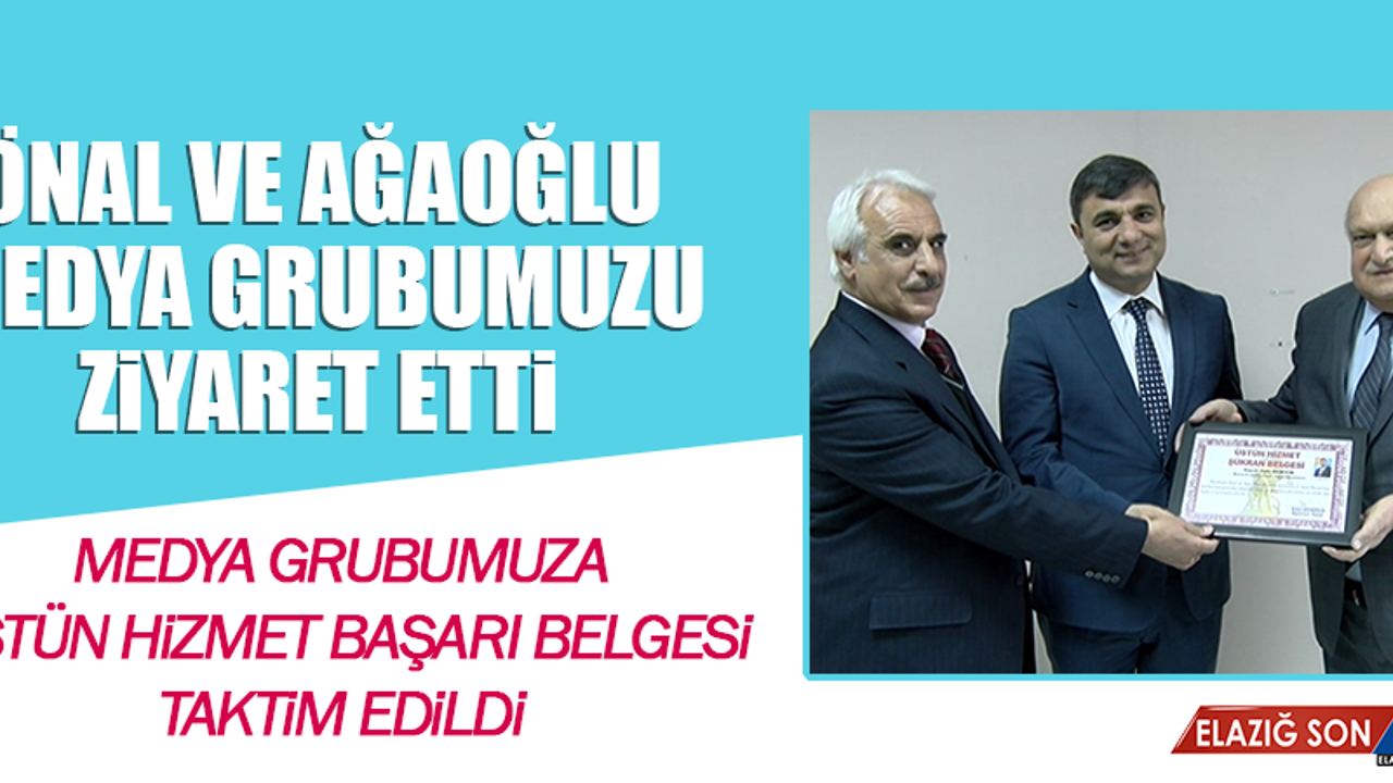 Önal ve Ağaoğlu Medya Grubumuzu Ziyaret Etti