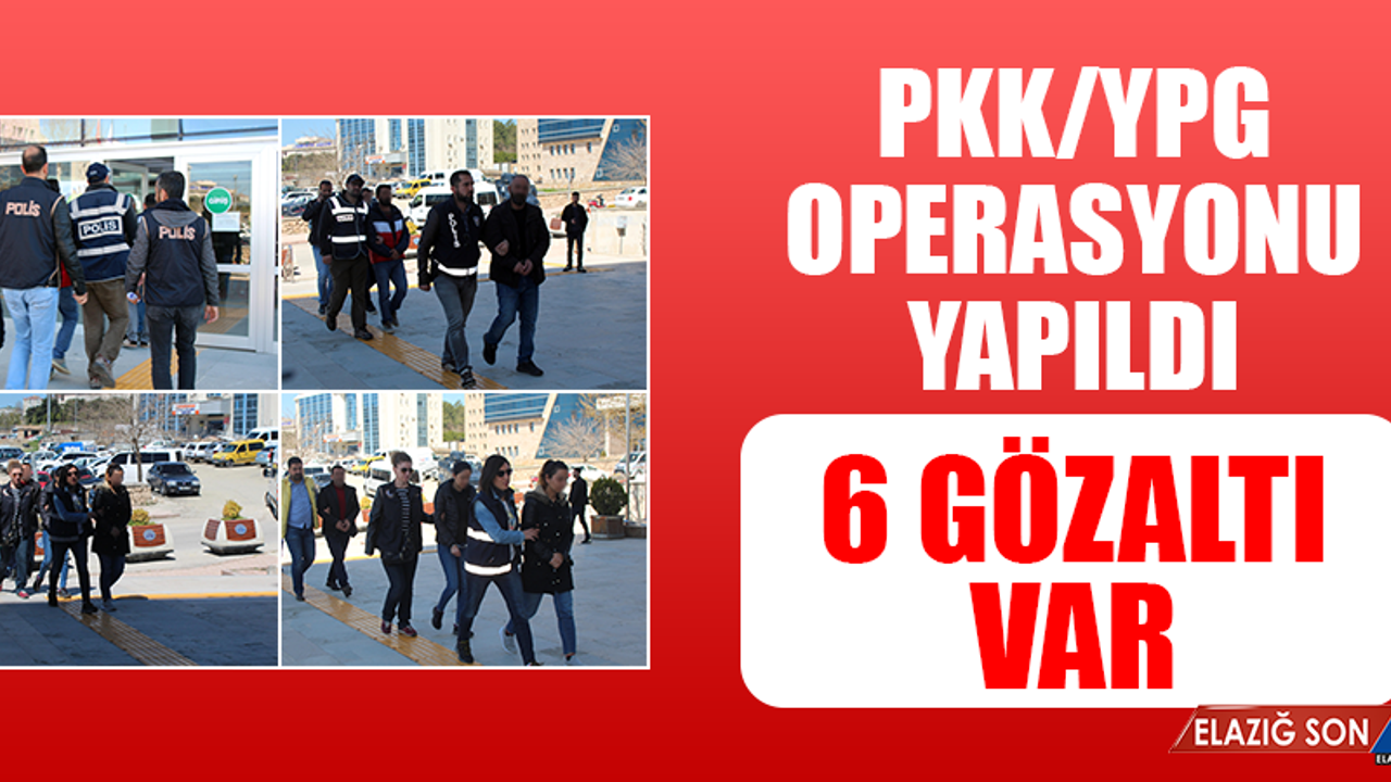 PKK/YPG Operasyonu Yapıldı, 6 Gözaltı Var