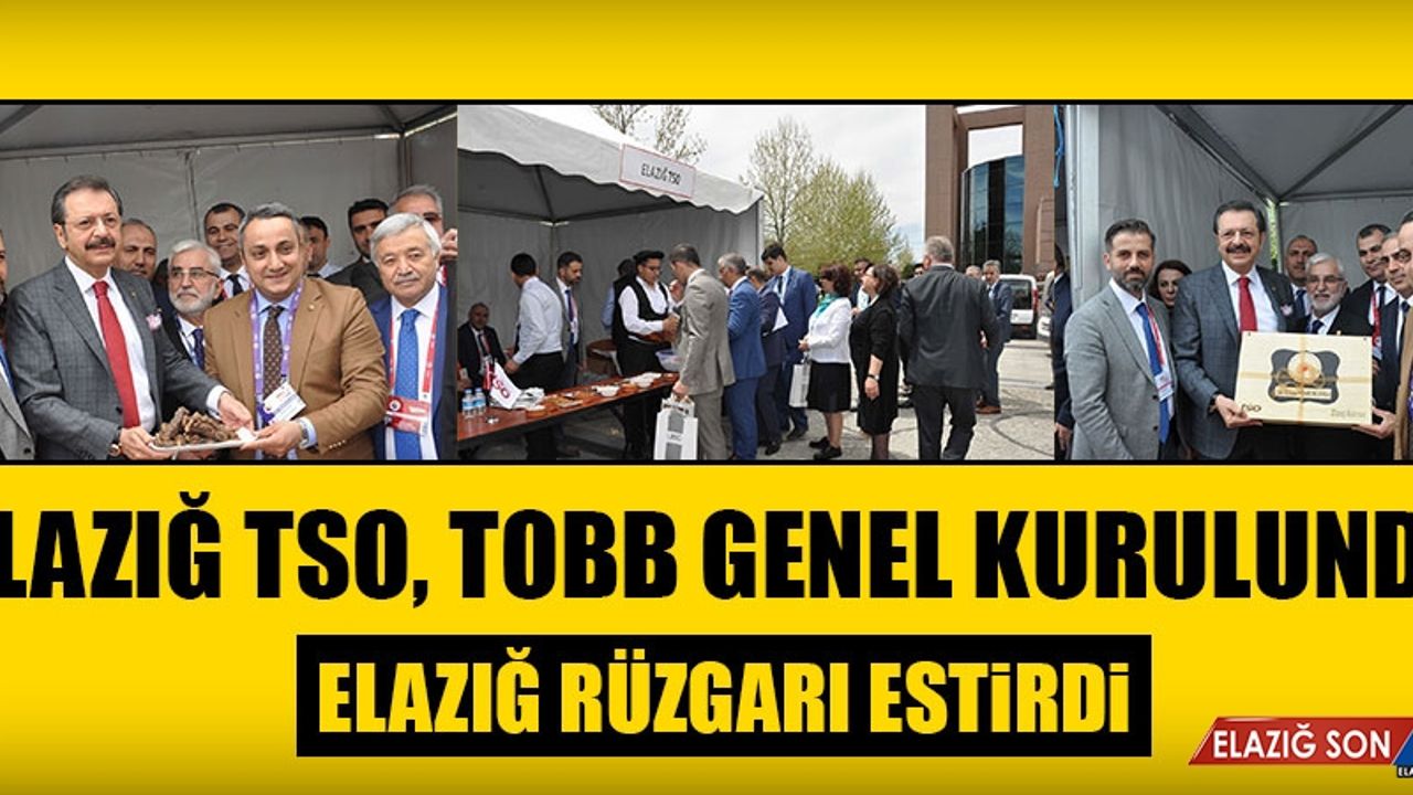 Elazığ TSO TOBB Genel Kurulunda Elazığ Rüzgarı Estirdi