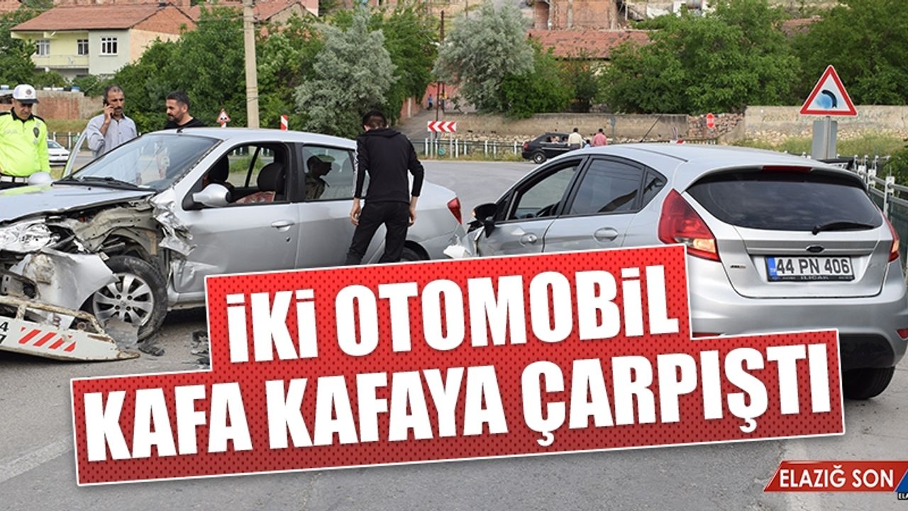 Komşu Şehirde İki Otomobil Kafa Kafaya Çarpıştı