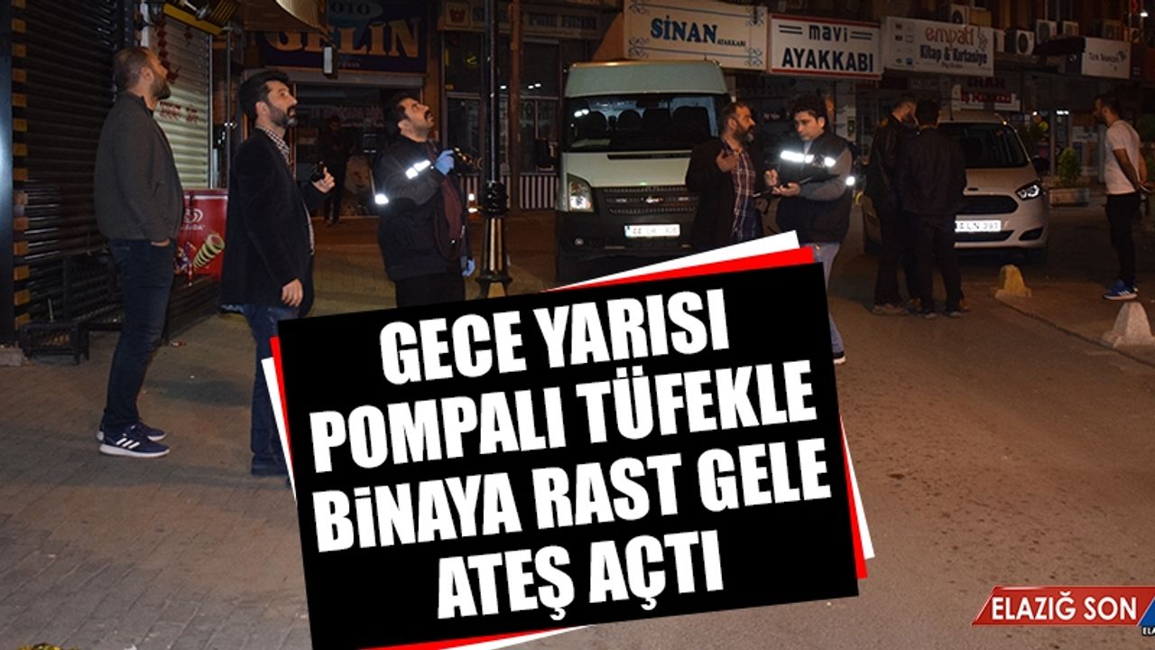 Komşu Şehirde Pompalı Tüfekle Binaya Rast Gele Ateş Açtı