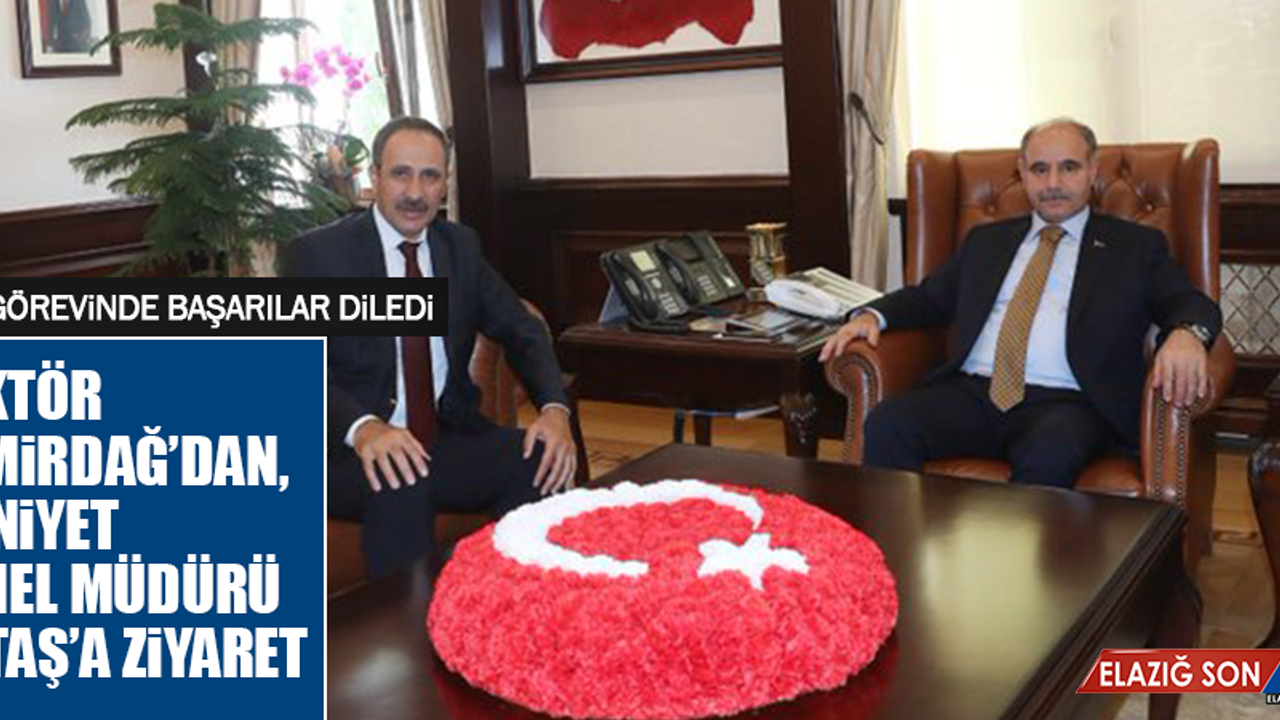 Rektör Demirdağ’dan, Emniyet Genel Müdürü Aktaş’a Ziyaret