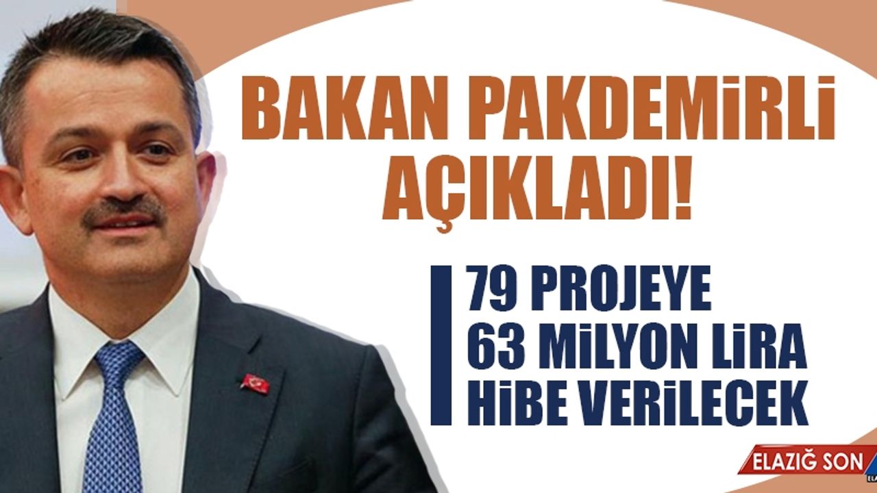 79 Projeye 63 Milyon Lira Hibe Verilecek