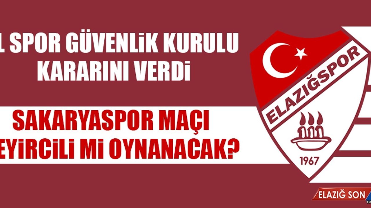 Sakaryaspor Maçı Seyircili mi Oynanacak?