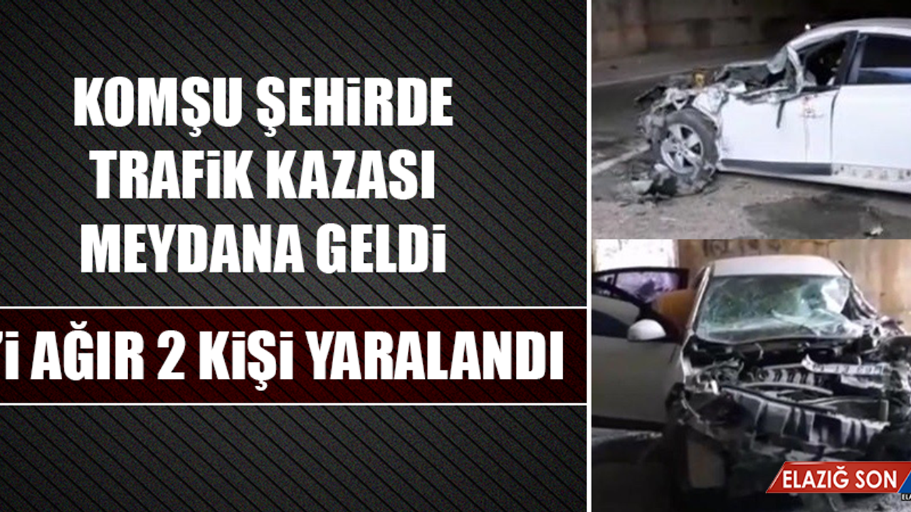 Trafik Kazasında 1’i Ağır 2 Kişi Yaralandı