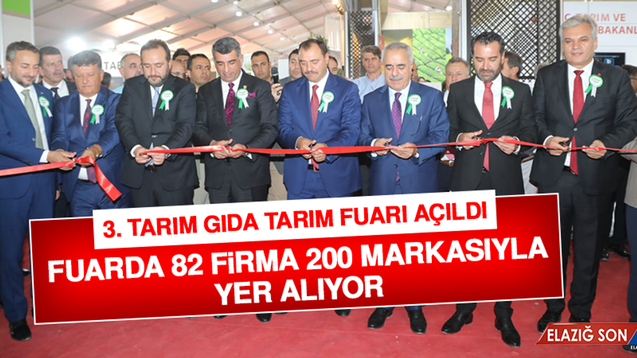 3. Tarım Gıda Tarım Fuarı Açıldı
