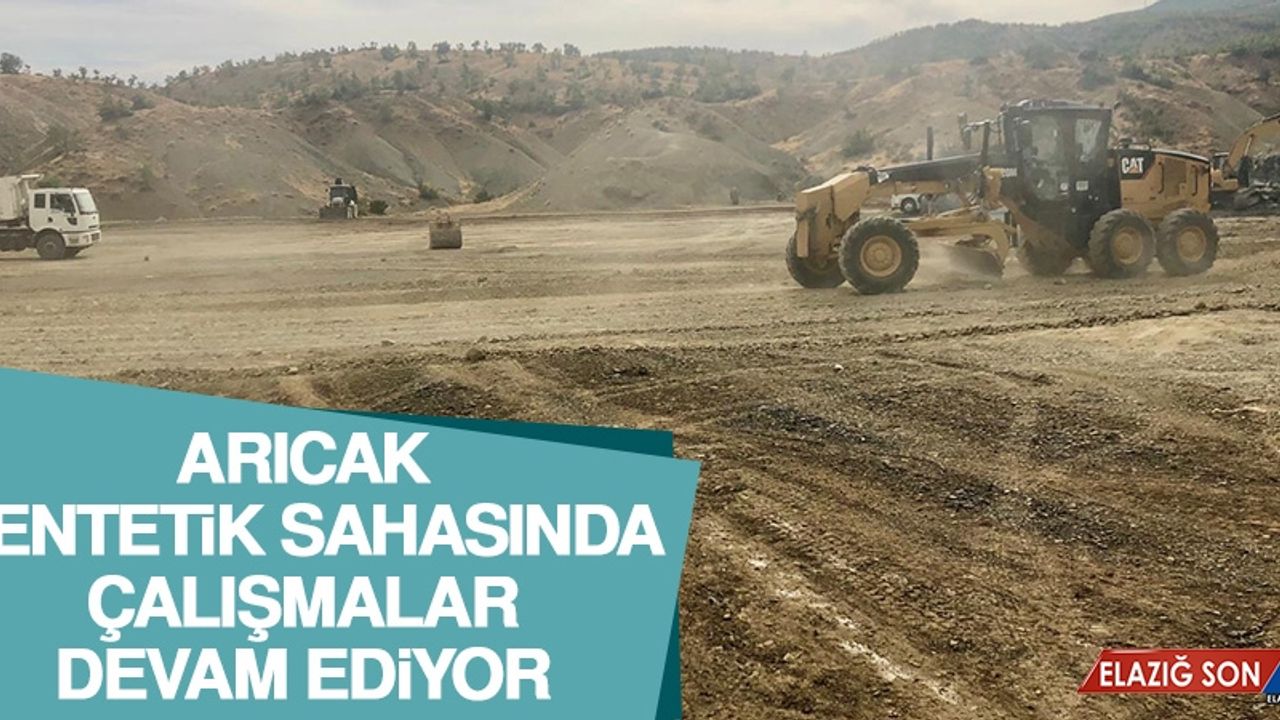Arıcak Sentetik Sahasında Çalışmalar Devam Ediyor