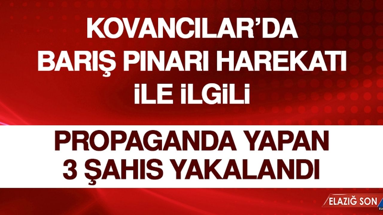 Sosyal Medyada Propaganda Yapan 3 Şahıs Yakalandı