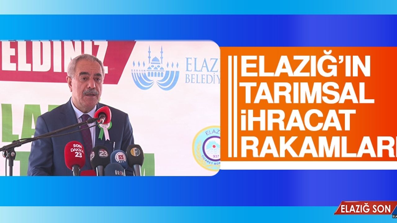 Tunç: Elazığ’ımızda da 2 Büyük Ovamızı Koruma Alanına Aldık