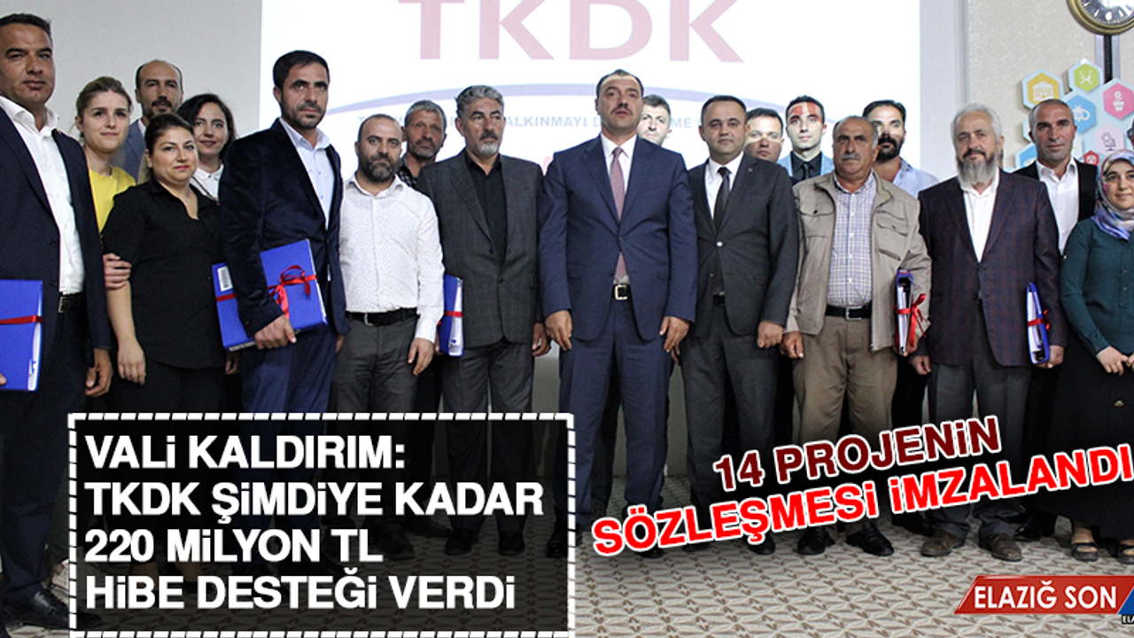 Vali Kaldırım: TKDK Şimdiye Kadar 220 Milyon TL Hibe Desteği Verdi