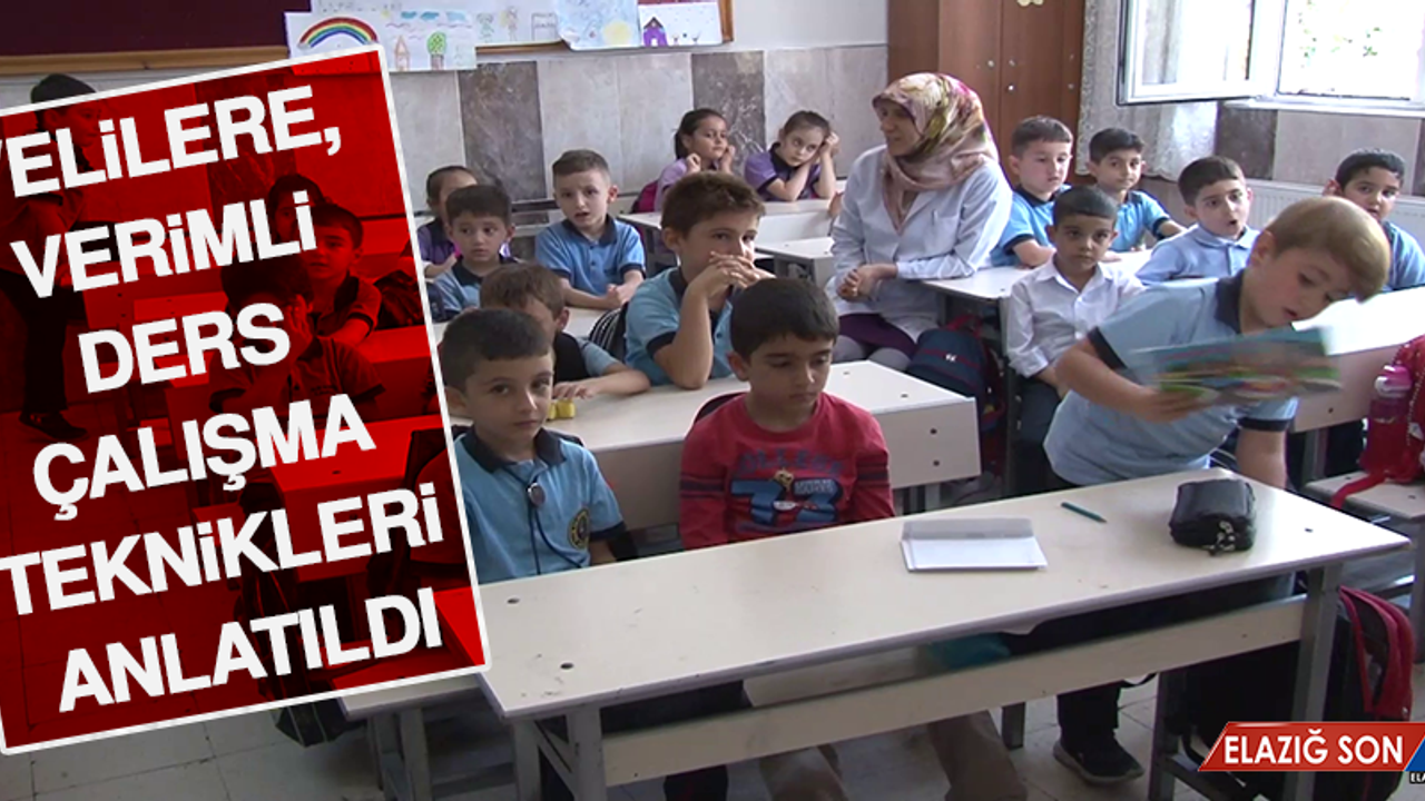 Velilere, Verimli Ders Çalışma Teknikleri Anlatıldı