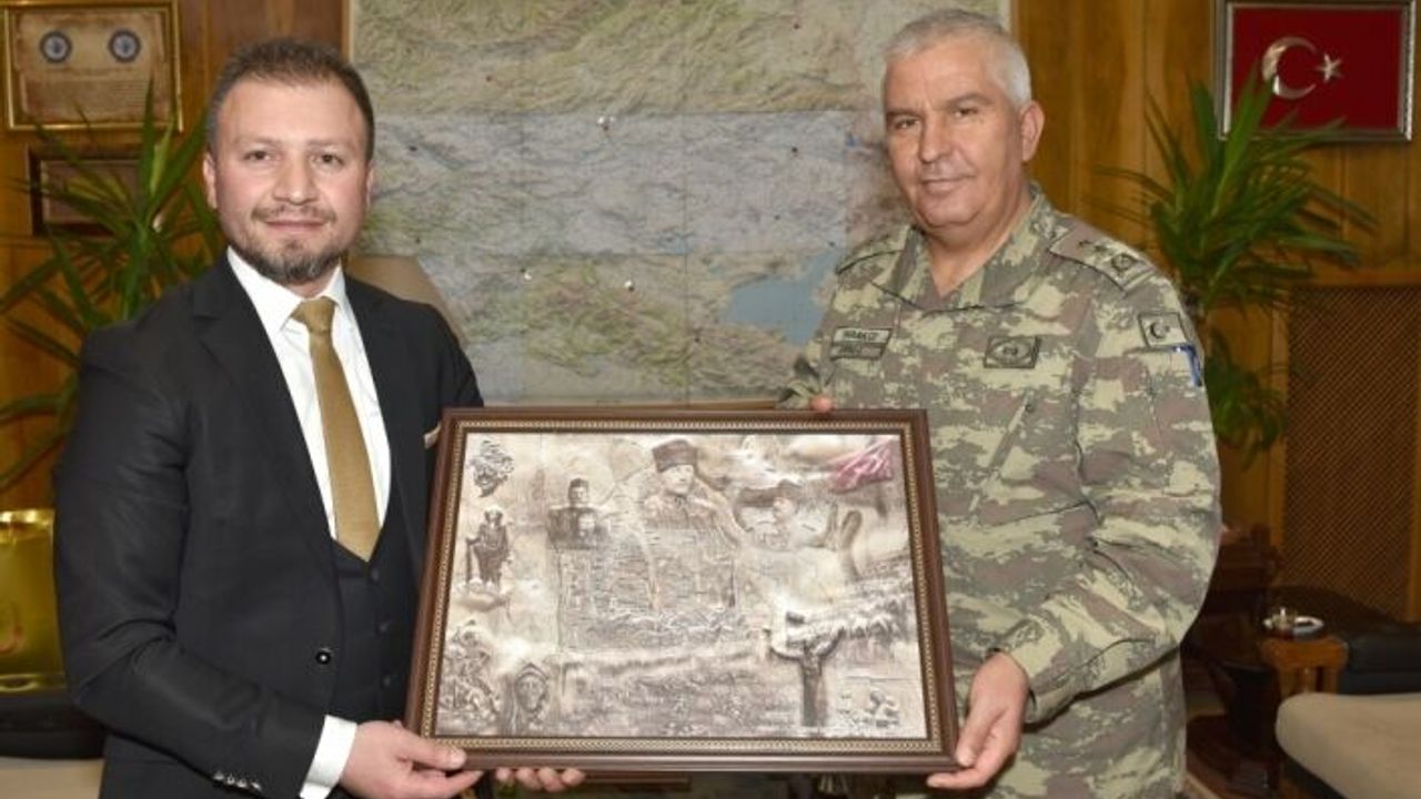 AA Erzurum Bölge Müdürü Bekar'dan 9. Kolordu Komutanlığına ziyaret