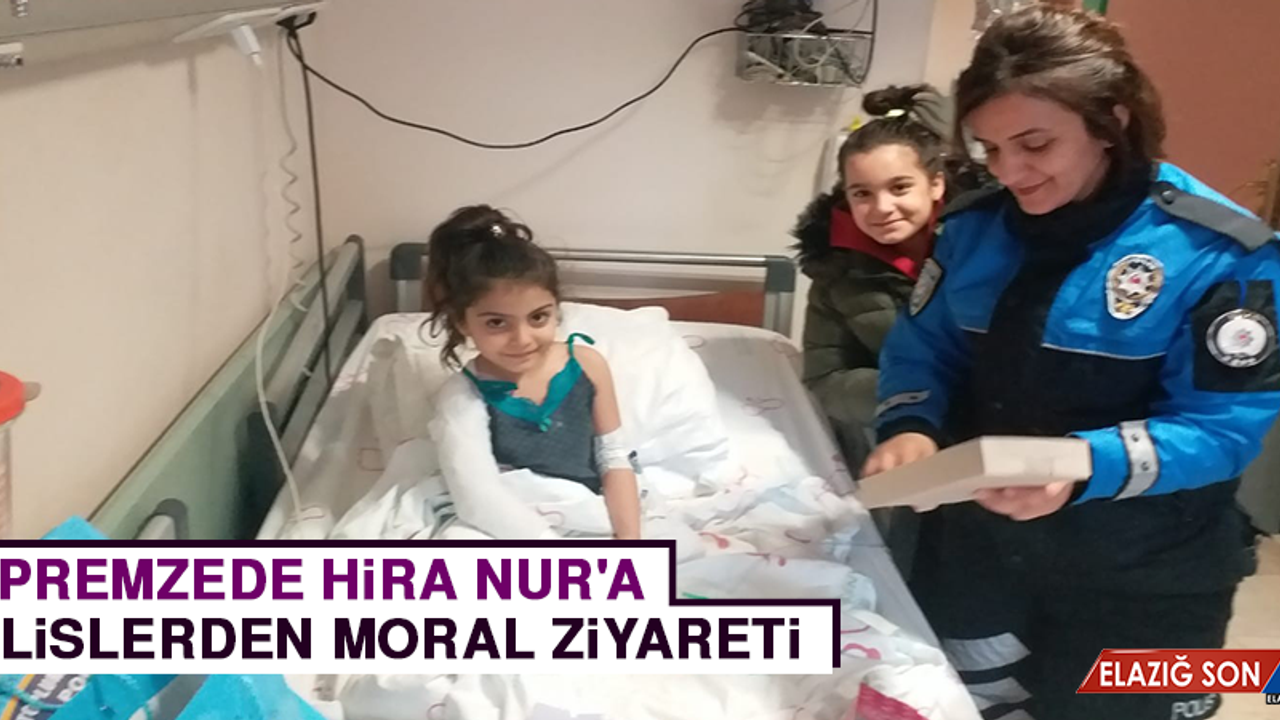 Depremzede Hira Nur'a Polislerden Moral Ziyareti