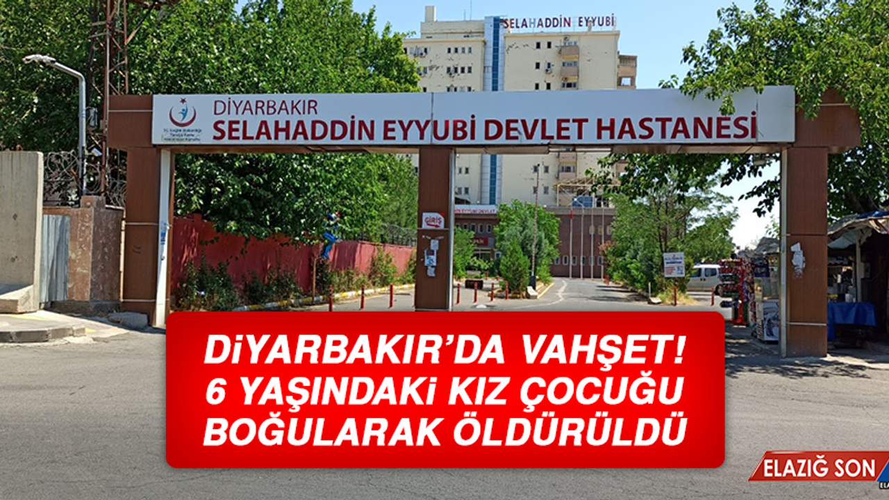 Diyarbakır’da vahşet! 6 yaşındaki kız çocuğu boğularak öldürüldü