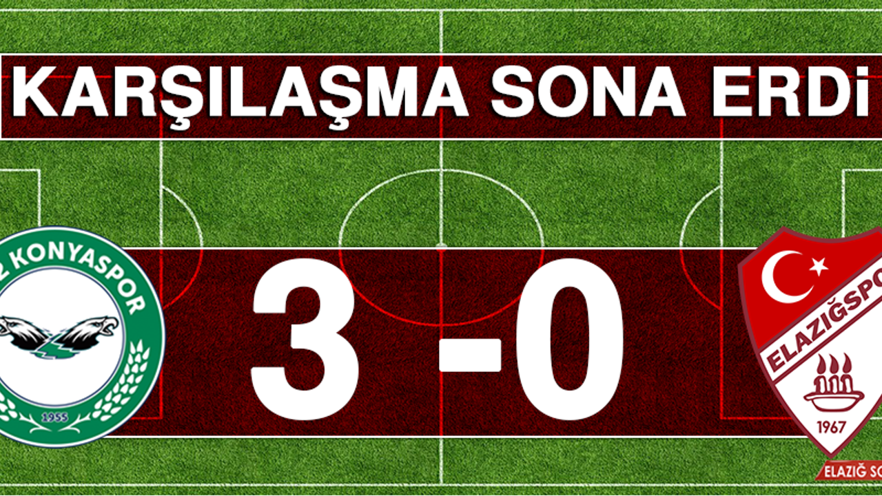 1922 Konyaspor  -  Elazığspor Karşılaşması Sona Erdi