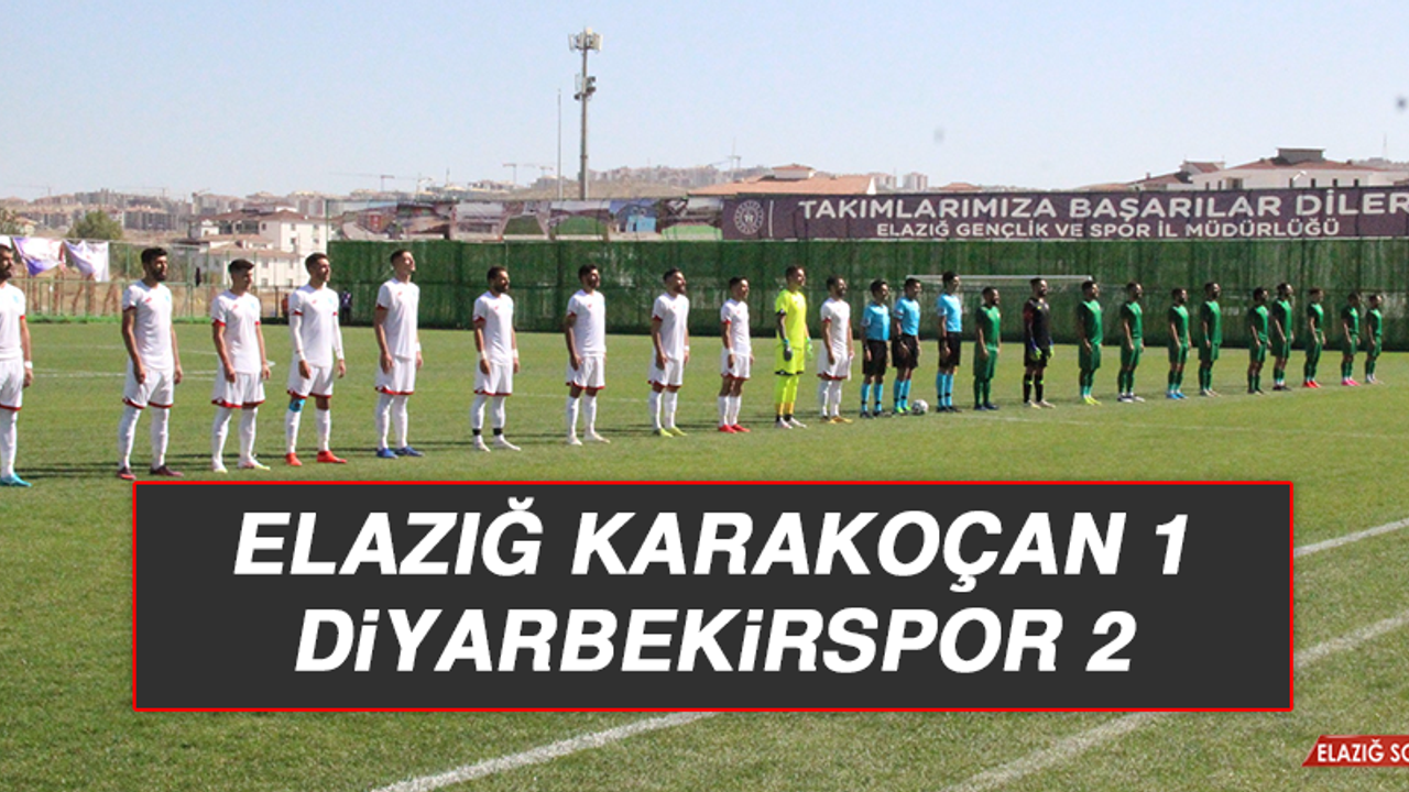 ELAZIĞ KARAKOÇAN 1 - 2 DİYARBEKİRSPOR