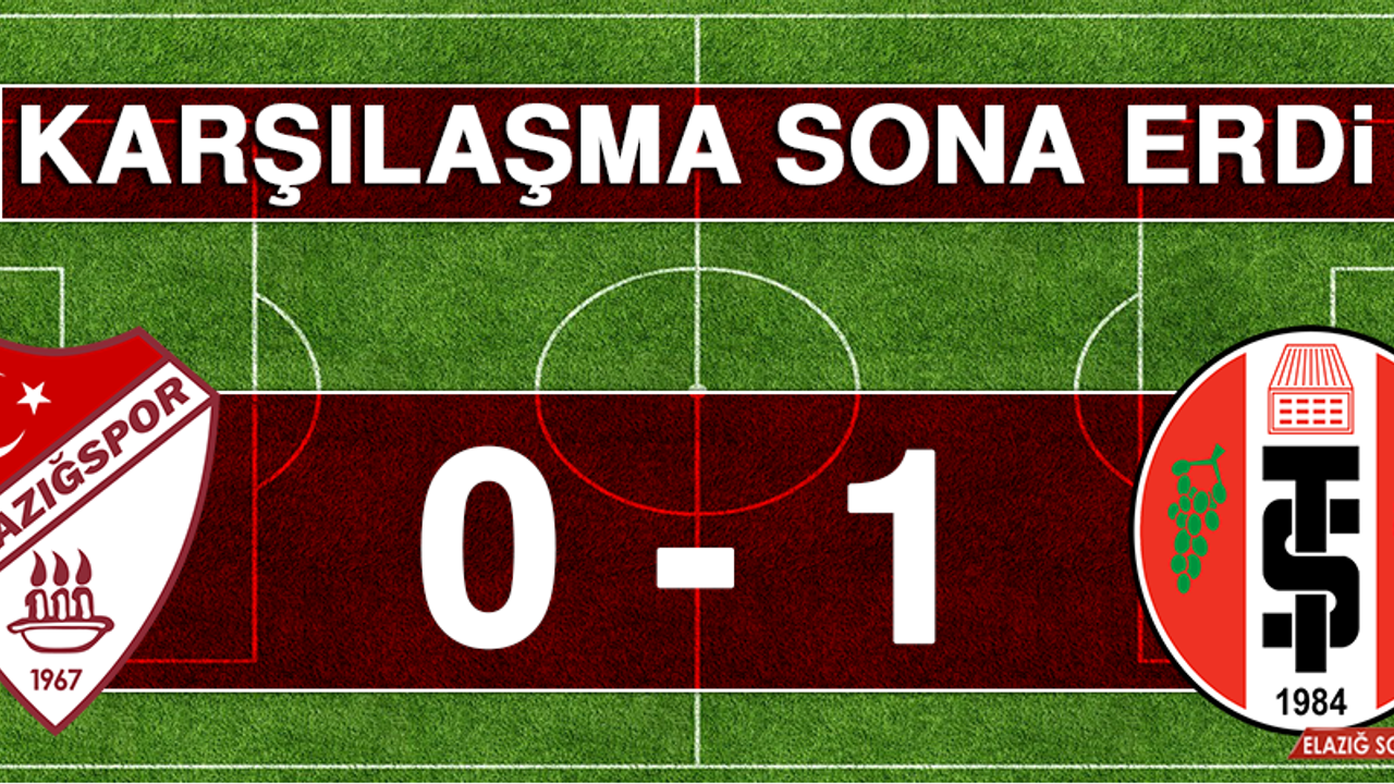 Elazığspor - Turgutluspor Karşılaşması Sona Erdi