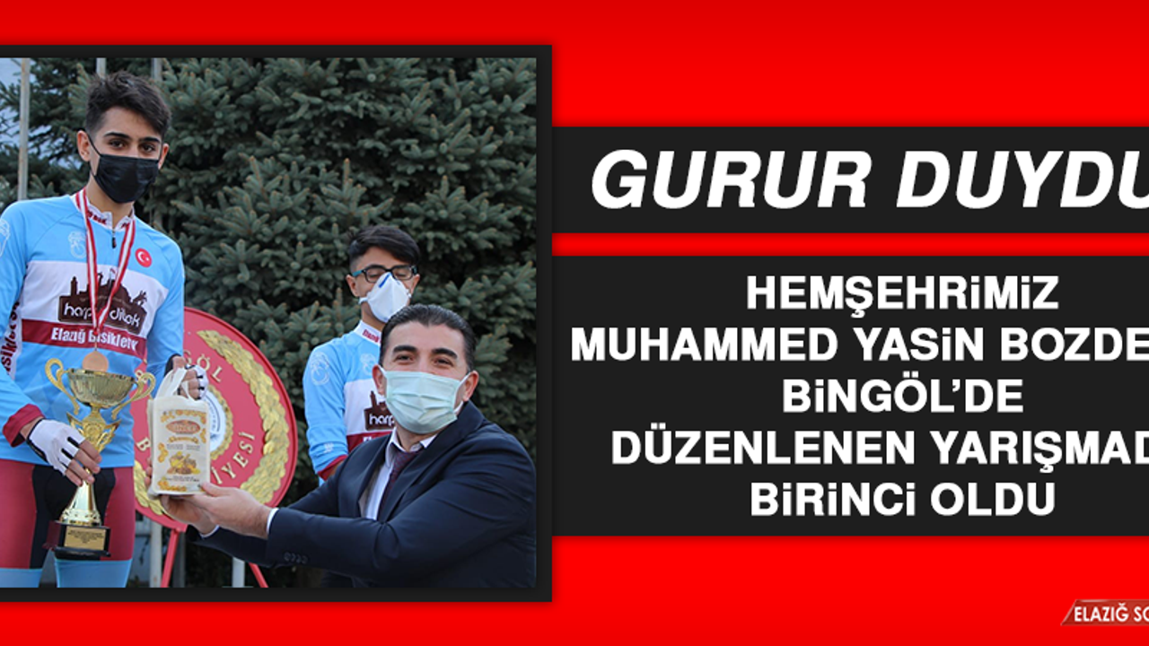 Hemşehrimiz Bozdemir, Bingöl’de Düzenlenen Yarışmada Birinci Oldu