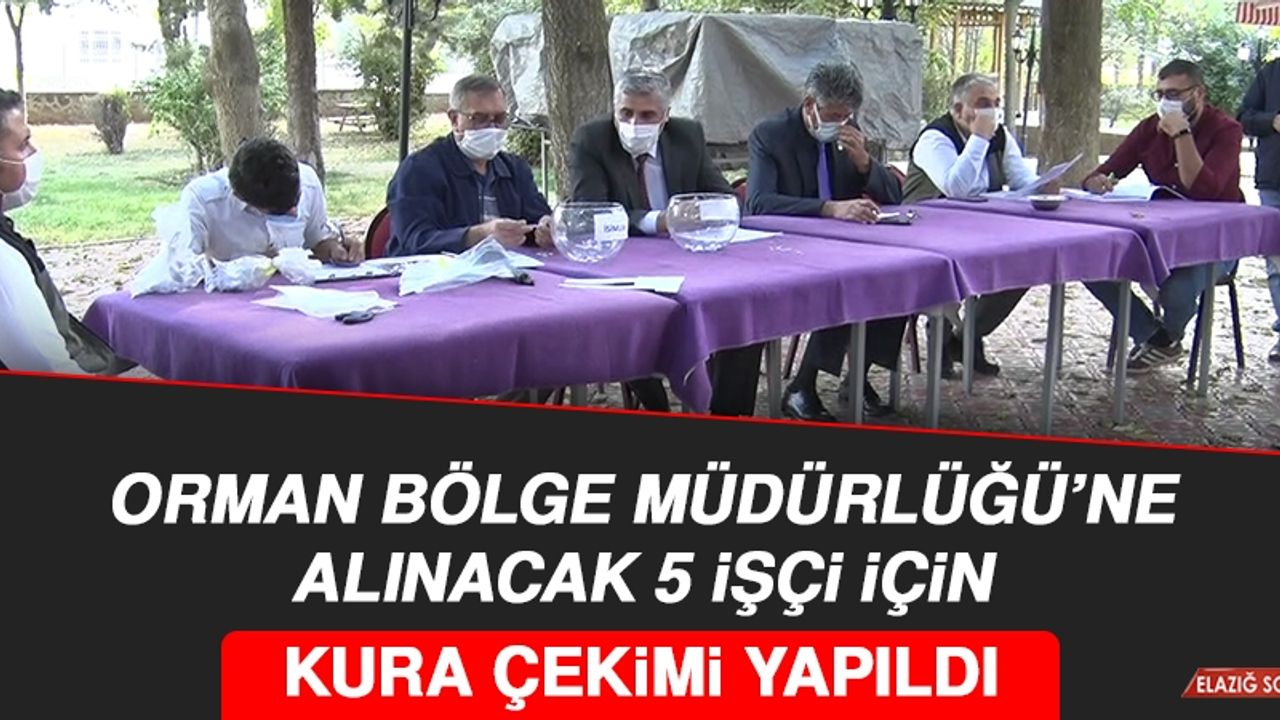 Orman Bölge Müdürlüğü’nde Kura Çekimi Yapıldı