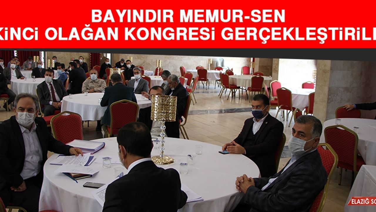 Bayındır Memur-Sen İkinci Olağan Kongresi Gerçekleştirildi