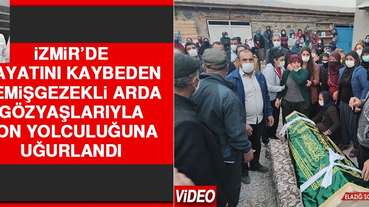 Depremde Hayatını Kaybeden Çemişgezekli Arda Son Yolculuğuna Uğurlandı